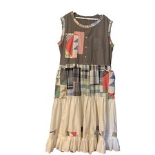 Maxi abito midi upcycled XL