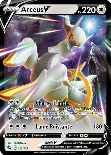 Carte pokémon arceus - carte, arceus-v