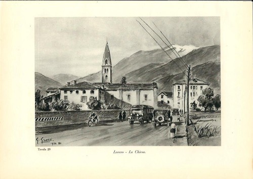 Stampa antica lovero chiesa - stampa,