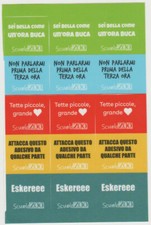 SCUOLA ZOO FOGLIO  15 ADESIVI  STICKER KLEBER  ORIGINAL NEW 11 X 15 CM.