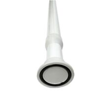 bastone tenda estensibile a telescopico in acciaio allungabile bianco per doccia