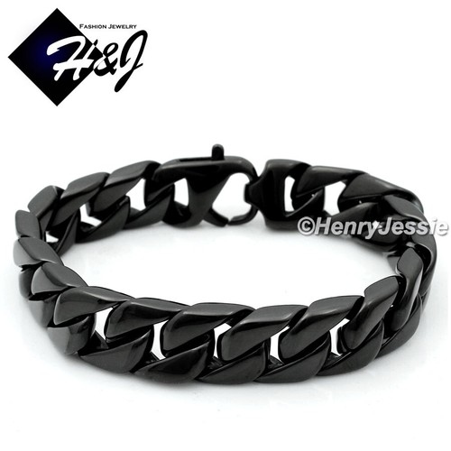 Bracciale uomo acciaio - 8,5",