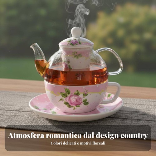 Set teiera con infusore - set,