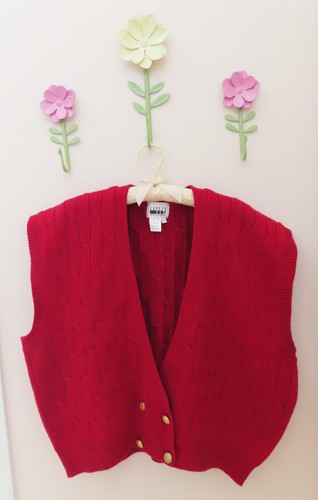 Maglione maglia rosso