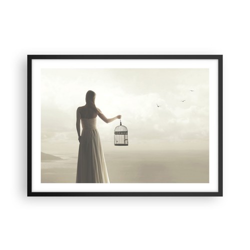 Poster 70x50cm donna - donna, gabbia