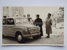 TRIESTE FIAT 600 1958 auto automobile vecchia cartolina Albona Istria 