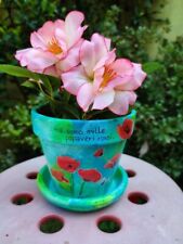 Vaso Di Terracotta Decorato A