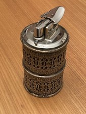 Ronson Accendino da Tavolo vintage Argento Cesellato – Italia inizio XX s - raro