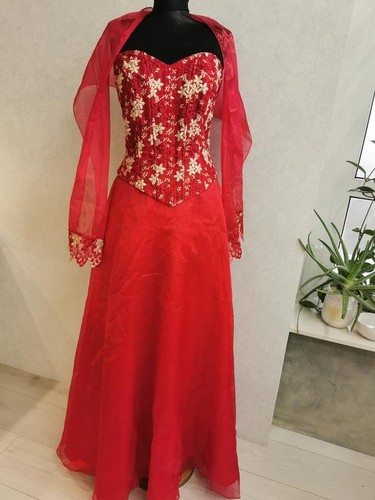 Abito donna organza rosso - , 46