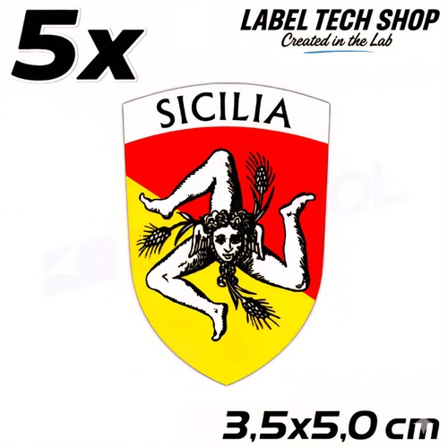 Adesivi sicilia stemma - sicilia,