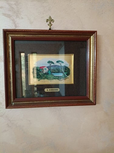 Vecchio quadro dipinto - , mano