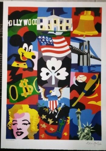 Ugo nespolo serigrafia - ugo,