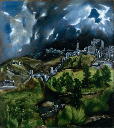 Greco veduta toledo arte - greco,