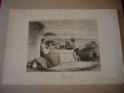1800 incisione napoli veduta - 1800,
