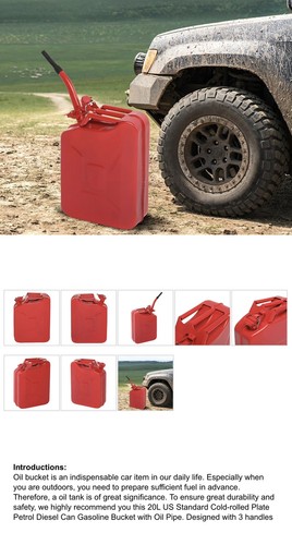 Bidone carburante metallo - bidone,
