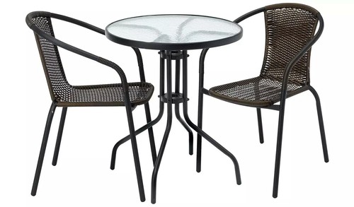 Rattan piece bistro - 3,