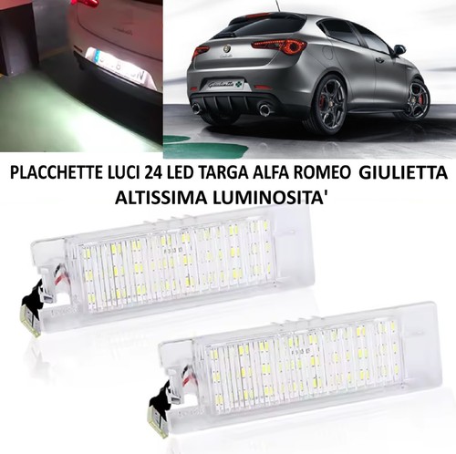 Coppia placchette luci targa - luci,
