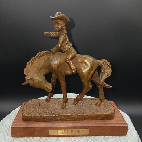 Scultura western bronzo - western,