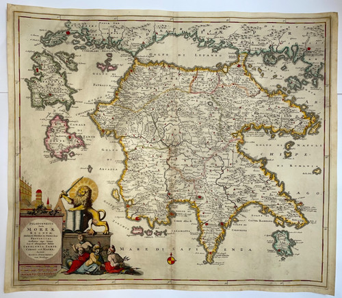 Grecia peloponneso 1680 - grecia, c.