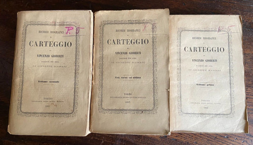 Ricordi biografici carteggio - ricordi,