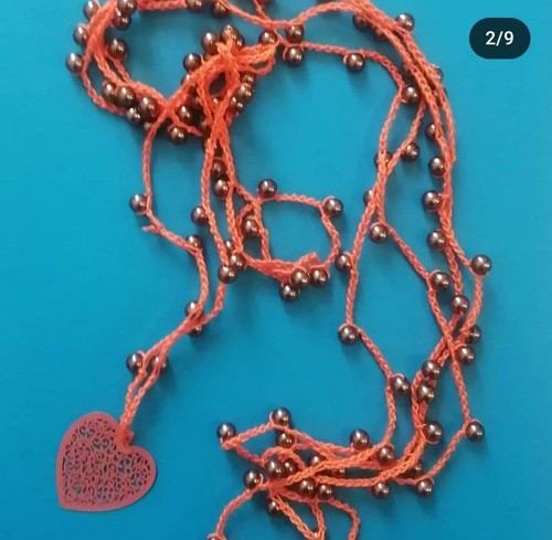 Collana multifilo uncinetto - collana,