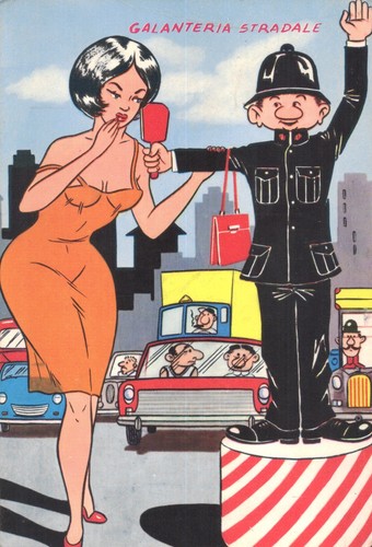 Cartolina satirica anni - anni, 70