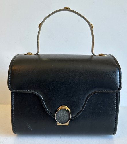 Borsa scatola vintage nera