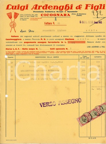 1930 cicognara luigi ardenghi - cicognara,