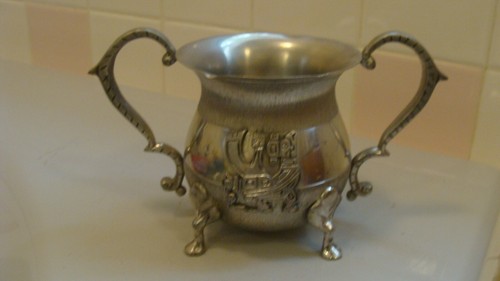 Tazza vintage peltro - vintage, con