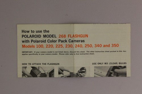 Polaroid 268 flashgun manuale - 268,