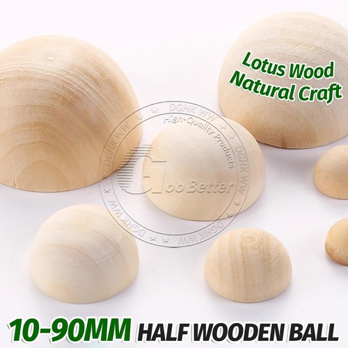 Mezza sfera legno naturale - sfera,