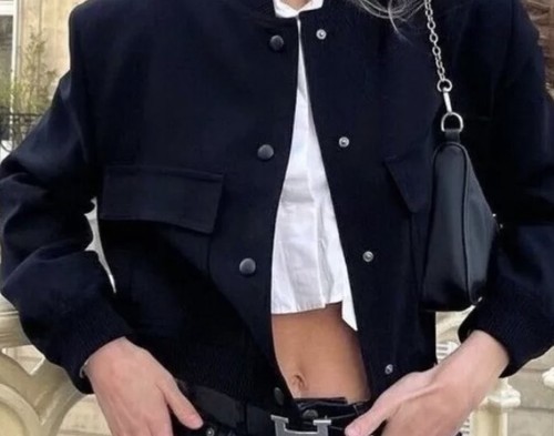 Giacca bomber zara nera - bomber,