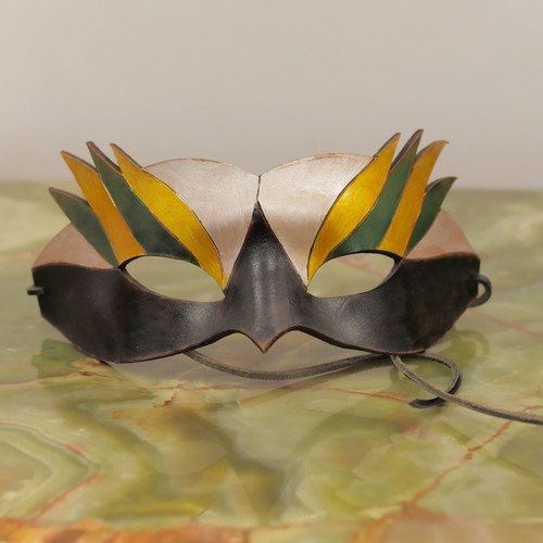 Maschera carnevale cuoio - in,