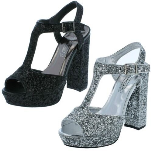 Sandali glitterati spot con - on,