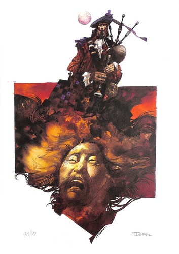 Sergio toppi litografia - sergio,