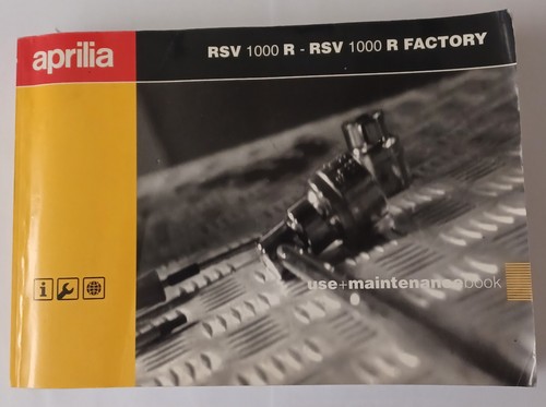 Libretto aprilia rsv1000r - libretto,