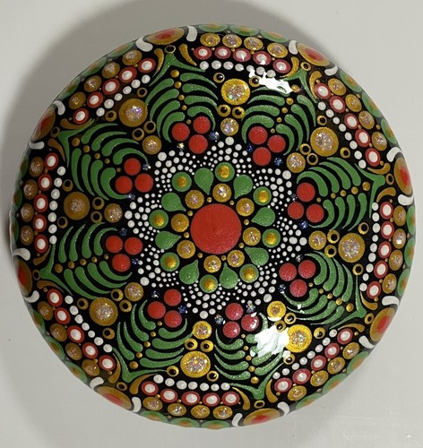 Holiday mandala pietra fatta - holiday,