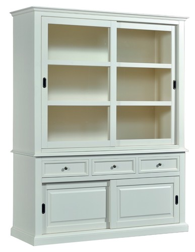 Credenza con vetrina - credenza, legno