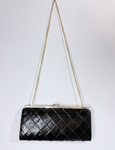 Pochette donna pelle nera