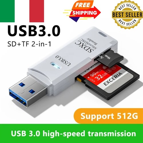 Lettore schede usb 3 0 - lettore,