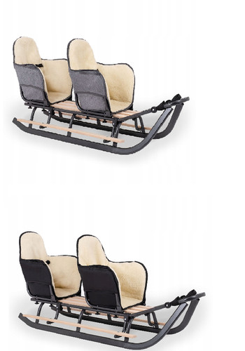 Slitta doppia legno - slitta,