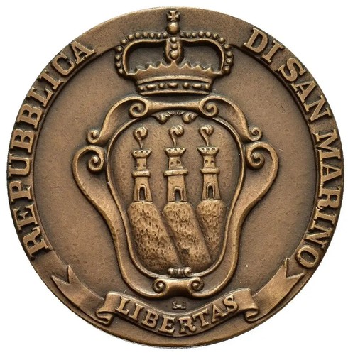 San marino medaglia a - medaglia, "a