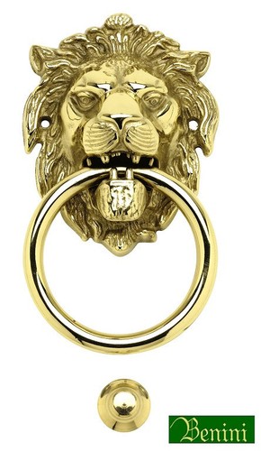 Battente per porta - porta, leone