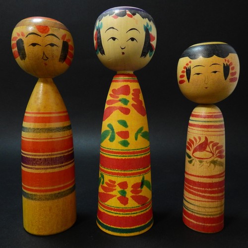 Bambole giapponesi legno - giapponesi, in