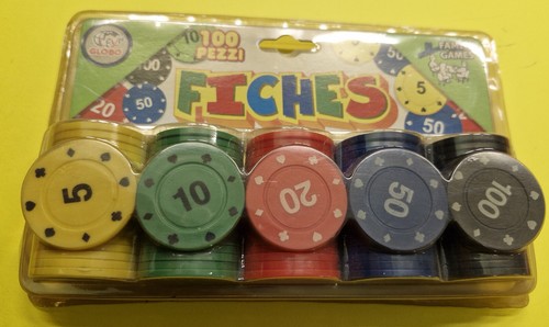 Fiches anni 100 pezzi - fiches,