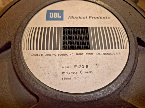 Jbl e120 speaker - e120-8,