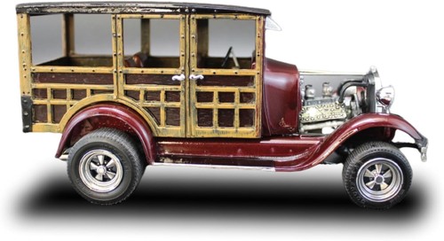 Amt 1929 ford woody pickup - amt,