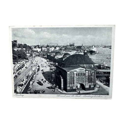 Cartolina amburgo elbtunnel - ak,