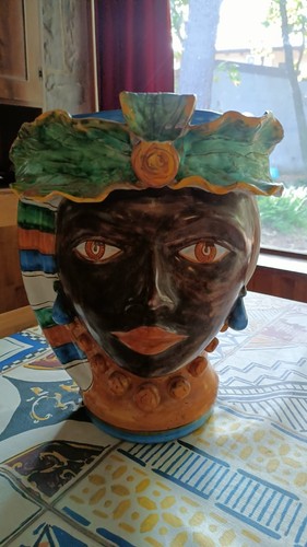 Testa moro ceramica - in,
