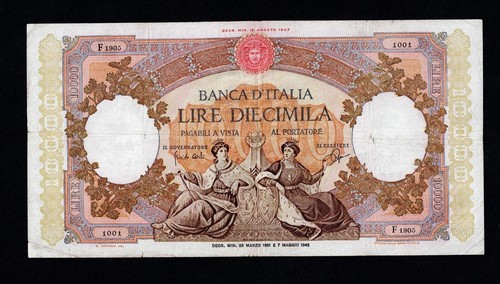 Italia banca 10 - d'italia, 10.000